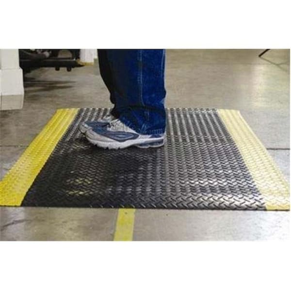 Durablue Durable 570ST23BK 24 x 36 in. Vinyl Sponge-Textured Anti-Fatigue Mat; Black 570ST23BK - main